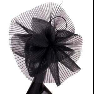 Beloved Millinery Fabulous Black Fascinator Equine Church Tea Brunch Funeral